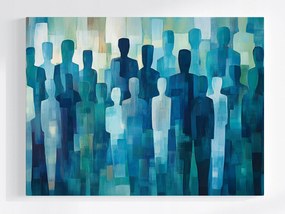 Vászonkép Canvas Absztrakt Emberek Tömeg Közösség Csoport 80x60