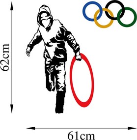 Banksy fém faldekoráció - 7