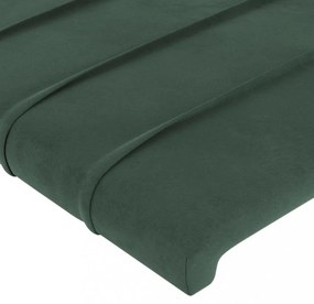 sötétzöld bársony fejtámla 83x16x78/88 cm