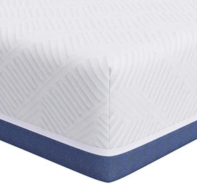 vidaXL Matrac Fehér és kék 80 x 160 cm Jacquard szövet