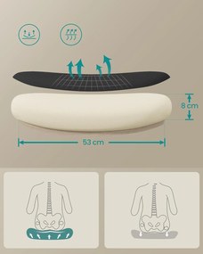 SONGMICS ergonomikus irodai szék, forgószék hálós háttámlával, fekete színben