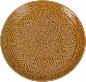 Kerámia Barázdált Tányér 26,5 CM Átmérővel Mindennapi Használatra