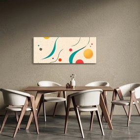 Kép - Minimalista színes illusztráció (120x50 cm)