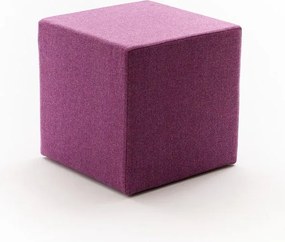 Puff, szögletes, szövet, lila