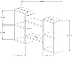 Polc Mubimo 2 (fehér + dió) . 1095964