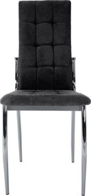 Szék, sötétszürke szövet/fém, ADORA 2 NEW
