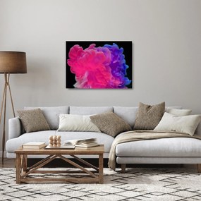 Színes füst képe (üvegen) (70x50 cm)