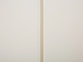 Fehér műbőr franciaágy 160 x 200 cm BETIN Beliani