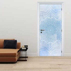 Fotótapéta ajtóra - Téli mandala (95x205cm)