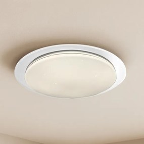 LED dimmelhető mennyezeti lámpa SONIC LED/100W/230V 3000–6000K átm. 85 cm fehér + távirányító