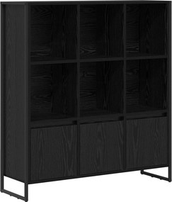 vidaXL Könyvespolc 2 pcs Fekete tölgy 99,5 x 30 x 108 cm Faanyag