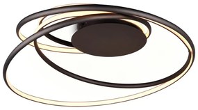 Fekete LED mennyezeti lámpa fém búrával Nala – Trio Select