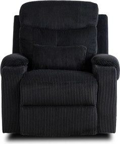 Dönthető fotel fekete kordbársony, TORRES