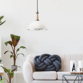 Lehúzható CHIARA csillár 1xE27/60W/230V ezüst/bükk