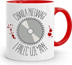 Piros Bögre Asztalosnak Chwiila Figyelmetlenség nyomott mintával