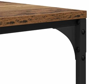 vidaXL Dohányzóasztal Öreg fa 100 x 50 x 35 cm Faanyag