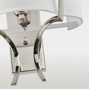 Cosmolight glamour modern fali lámpa faro fehér nikkel cosw01053ni-wh
