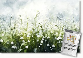 Fotótapéta Flizelina Természet Rét Kert Virágok Gyöngyvirágok Május 416x290 ragasztó