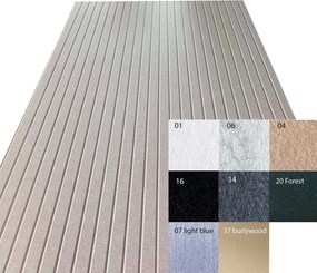 Bilnora extra sűrű akusztikai csíkos mintájú panel 9mm vastag - 16 fekete
