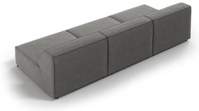 Szürke bársony kanapé 240 cm Jodie – Micadoni Home