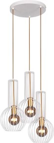 KAJA K-4527 ARVI WHITE Fehér Színű Függeszték 3xE27 15W IP20