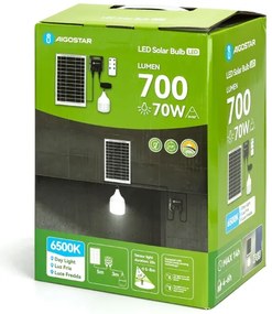 Aigostar - LED Napelemes csillár érzékelővel LED/70W/12V 6000 mAh 6500K átm. 12 cm