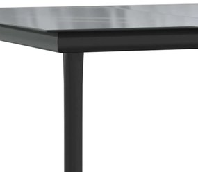 vidaXL 5 észes barna polyrattan üveg kerti étkezőgarnitúra párnával