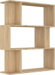 vidaXL sonoma tölgy szerelt fa könyvszekrény/térelválasztó 80x24x96 cm