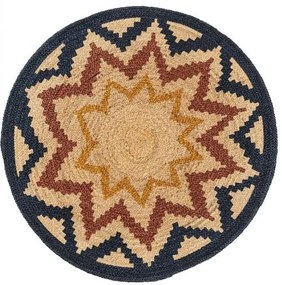 Juta szőnyeg Sahara Multicolour o 80 cm kör alakú