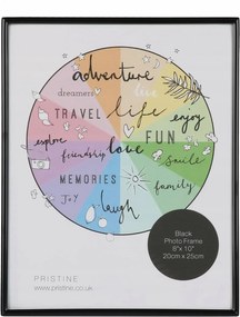 Függő képkeret álló fekete 20x25cm