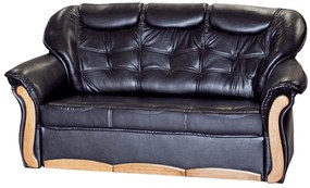 Evelin (textilbőr) 3-as kanapé, fekete