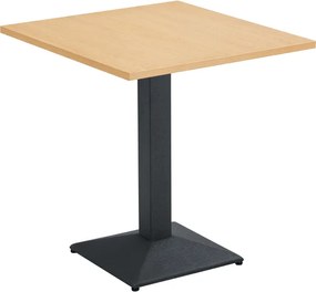 Bisztró asztal, tölgy/fekete, 70x70 cm, RINALDO TYP 1