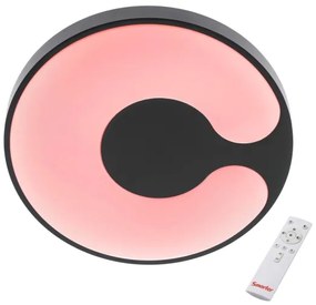 Redo 05-927 - LED RGBW mennyezeti lámpatest BIGSI LED/48W/230V átm. 50 cm fekete + távirányító