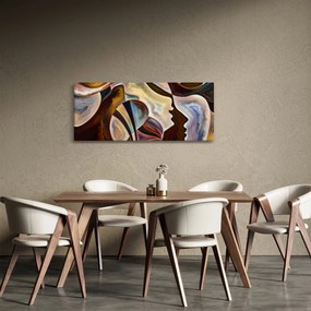 Kép - Absztrakció fejek (120x50 cm)
