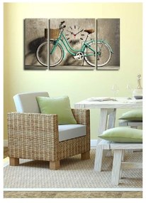 Kolo dekoratív falióra, 84 x 45 cm