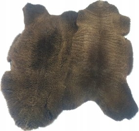 Szőnyeg kettes – Oldalvarrt báránybőr – Barna- M