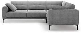 Szürke sarokkanapé (jobb oldali-L alakú) Bemy – Micadoni