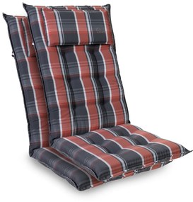 Sylt, üléspárna, üléspárna székre, magas háttámla, párna, poliészter, 50 x 120 x 9 cm, 2 x ülőpárna