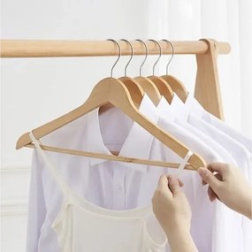 Clothes hanger 10pcs - wooden Ruhhy 24492