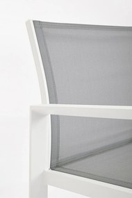 Fehér alumínium négyszemélyes kerti lounge szett Kallen – Bizzotto