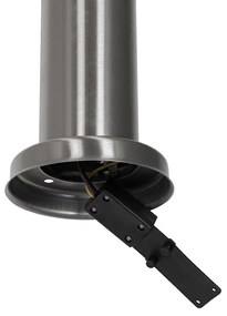 Modern kültéri kút lámpa acélból opállal 80 cm IP44 - Rox