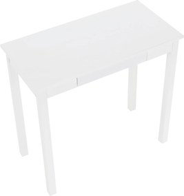 Konzolasztal, fehér, AMYNTAS