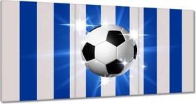 Vászonkép 60x30 Foci motívum Csíkok