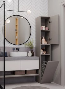 Faenza Nel III fürdőszoba szekrény, 30x31x174 cm, agyag színű