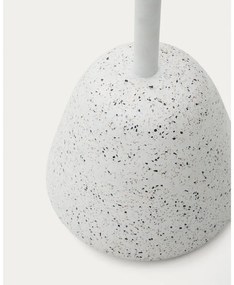 Fehér terrazzo cement kerek étkezőasztal ø 70 cm Saura – Kave Home