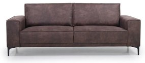 Barna bőrutánzat kanapé 224 cm Copenhagen – Scandic