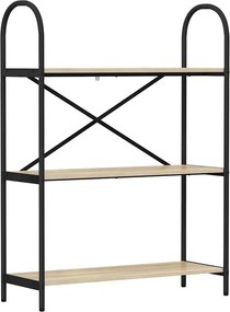 vidaXL Könyvespolc Sonoma tölgy 80 x 30 x 109 cm Faanyag
