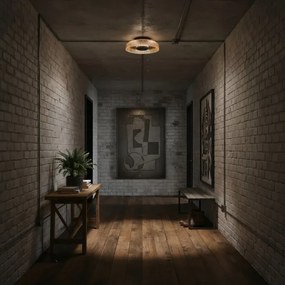 ITALUX WL-36482-YLL-LED Mennyezeti lámpa PASSO LED/8W/230V 3000K Ø 25 cm füstös bézs