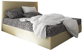 Franciaágy Boxspring 160 cm Lilac Comfort (minta + bézs) (matraccal és tárolóhellyel). 1056080