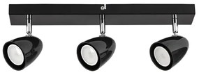 Rabalux 73019 - Spotlámpa PERICO 3xGU10/5W/230V fekete